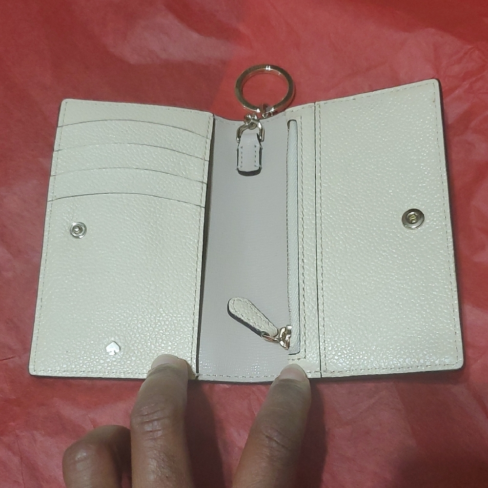 Kate Spade Purple and Cream Wallet Elegant Design EUC - Picture 3 of 3